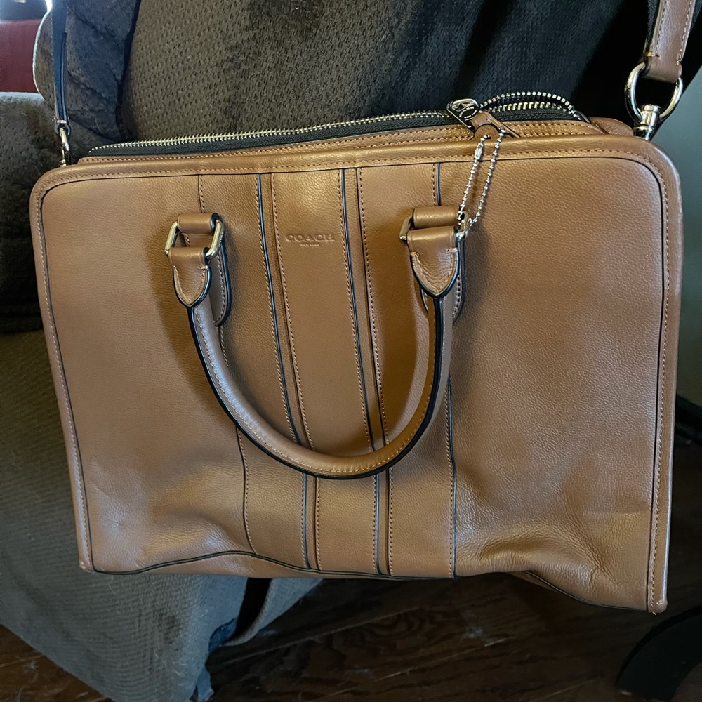 Coach leather briefcase